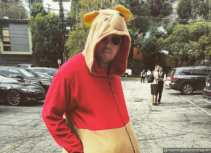 Channing Tatum Is Winnie the Pooh for Daughter's Halloween Carnival