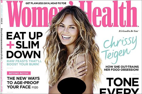 Chrissy Teigen Poses Nude for Women's Health U.K., Wishes Her Butt Was Bigger