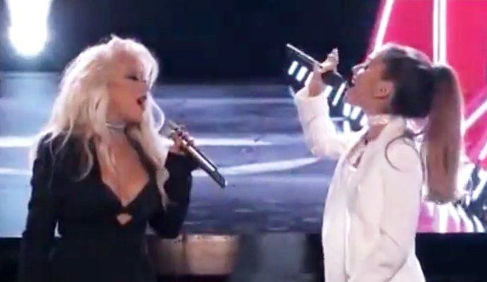 Check Out Christina Aguilera's Powerful Duet With Ariana Grande on 'The Voice'
