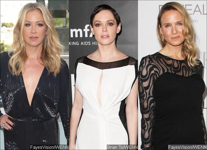 Christina Applegate and Rose McGowan Slam Film Critic for Criticizing Renee Zellweger's Face