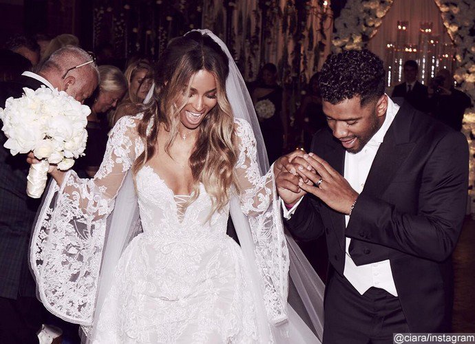 'We Are The Wilsons!' Ciara and Russell Wilson Share First Photo From Their Fairytale Nuptials