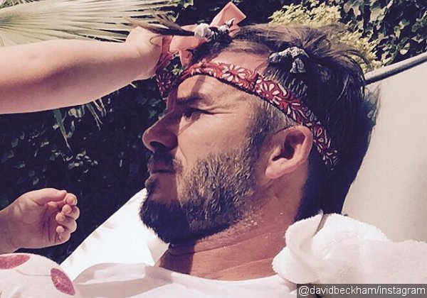 David Beckham 'Feels Pretty' After Getting His Hair Done by His Daughter