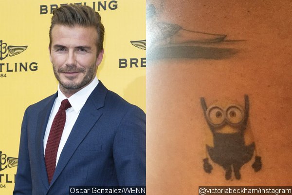 David Beckham Gets Minion Tattoo Chosen by His Daughter Harper