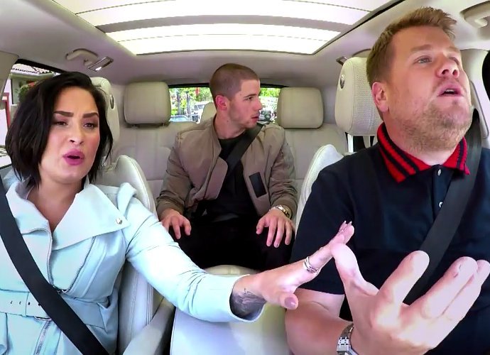 Demi Lovato and Nick Jonas Busk in L.A. With James Corden for Carpool Karaoke