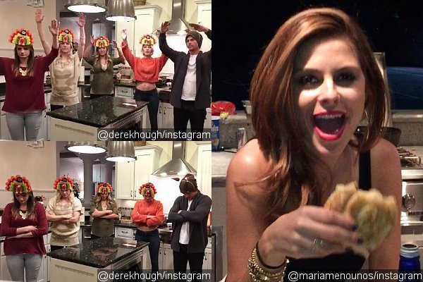 Derek Hough, Julianne Hough and Maria Menounos Compete in Thanksgiving Dance Wars