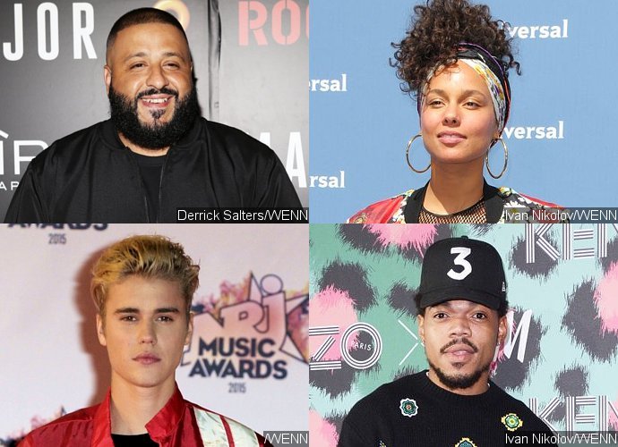 DJ Khaled May Be Working on New Music With Alicia Keys, Justin Bieber and Chance the Rapper
