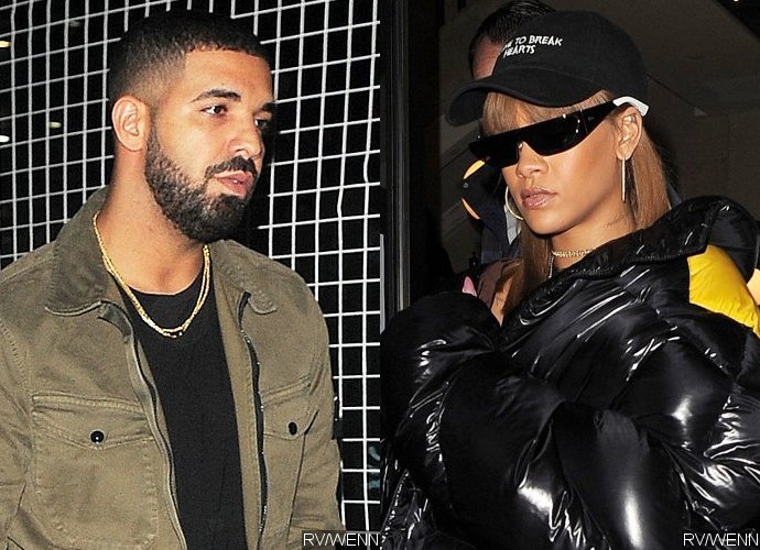 Drake and Rihanna Nuzzling and Holding Hands in Miami