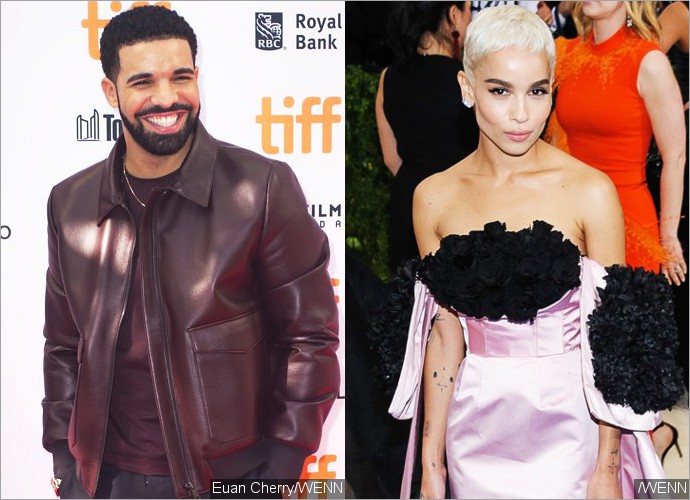 Drake and Zoe Kravitz Get Flirty at Golden Globes AfterParty. Reki...