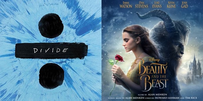 Ed Sheeran's 'Divide' Stays at No. 1, Beats Out 'Beauty and the Beast' Soundtrack on Billboard 200