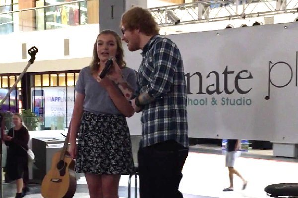 Ed Sheeran Surprises Fan Singing His Song at Mall With Impromptu Duet