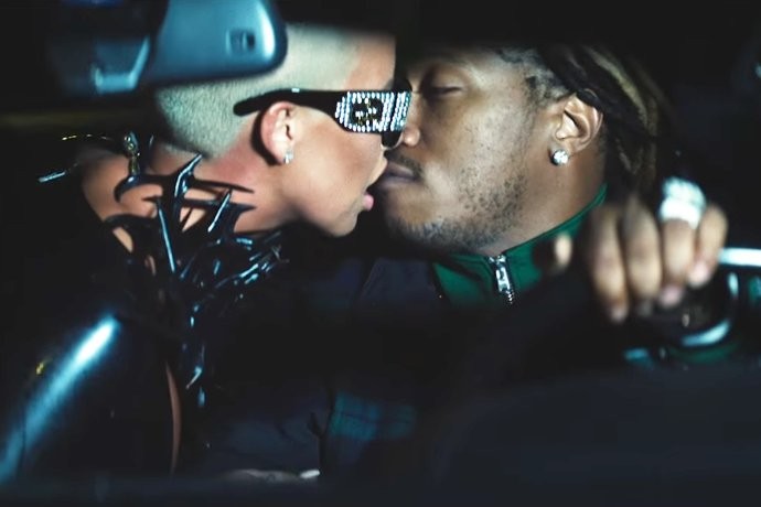 Future Makes Out With Amber Rose and Grabs Her Booty in 'Mask Off' Video