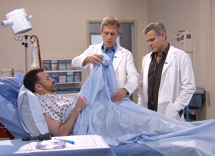 George Clooney Has an 'ER' Reunion With the Help of Hugh Laurie on 'Jimmy Kimmel Live!'