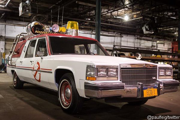 First Look at 'Ghostbusters' Car ECTO-1 Revealed