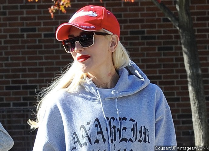 Gwen Stefani Fails to Cover Her Neck Hickey During an Outing With Her Kids