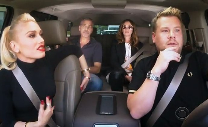Gwen Stefani Sings With George Clooney and Julia Roberts for Carpool Karaoke