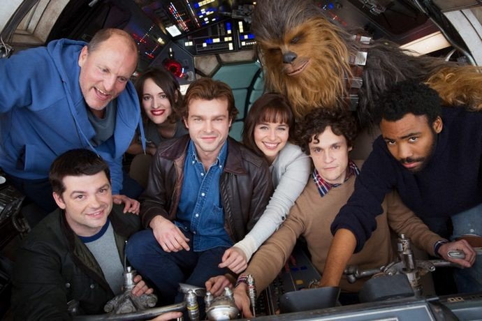 Han Solo Movie Offers First Picture of Cast Members in Millennium Falcon