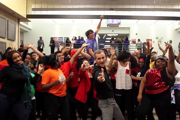 High School Teacher Joins Students for Viral 'Uptown Funk' Dance Video
