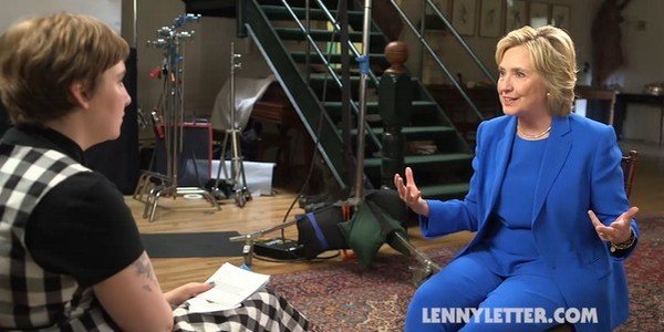 Hillary Clinton Talks to Lena Dunham About Feminism and Bill Clinton Marriage