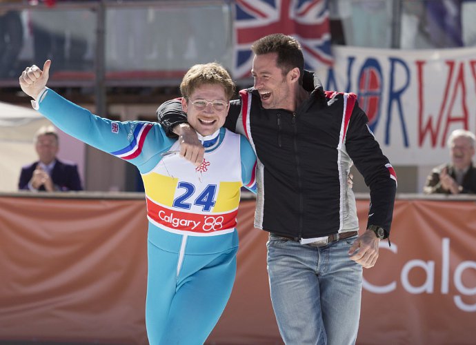 Hugh Jackman Is Taron Egerton's Trainer in 'Eddie the Eagle' First Official Photos
