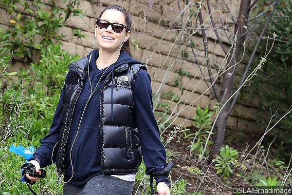 Jessica Biel's Growing Baby Bump Visible During Recent Outing