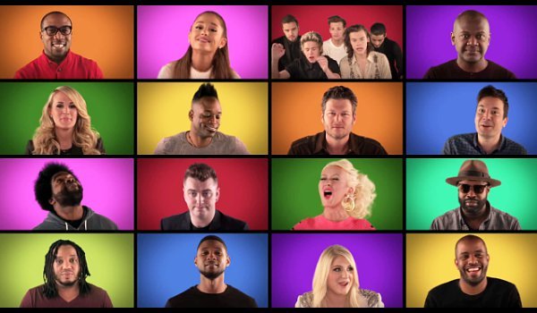Video: Jimmy Fallon, Carrie Underwood and More Sing 'We Are the Champions' A Capella