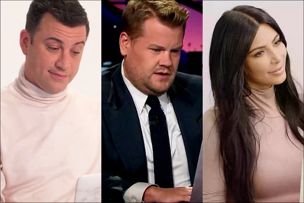 Jimmy Kimmel and James Corden Spoof Kim Kardashian's Letter to Future Self