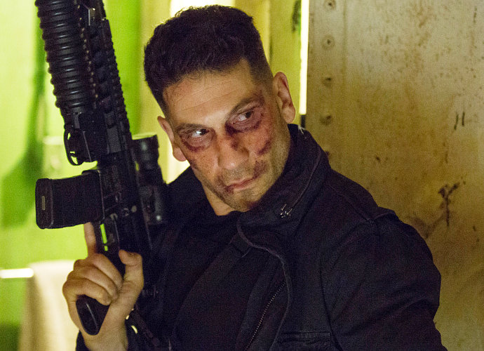 Jon Bernthal's Frank Castle Dons Iconic Skull Jacket in New 'The Punisher' Set Photos