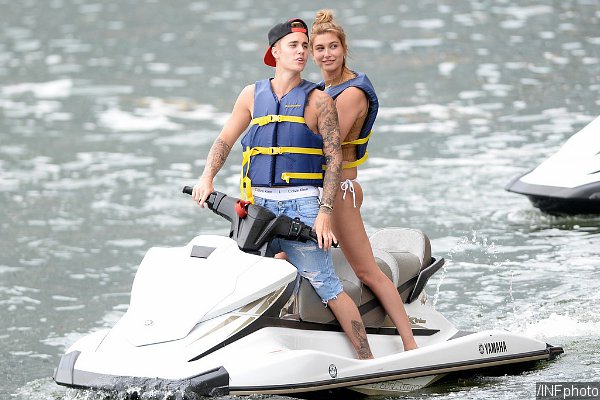 Justin Bieber and Hailey Baldwin Enjoy Jet Ski Ride in Miami