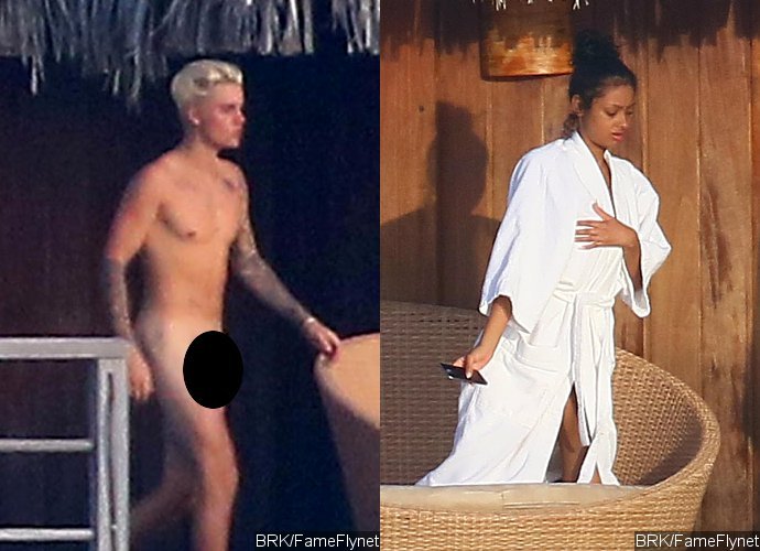 Justin Bieber Goes for Naked Swim With Model Jayde Pierce in Bora Bora