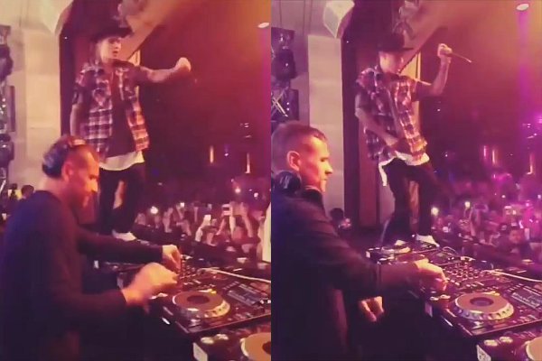 Video: Justin Bieber Joins Kaskade Onstage During Las Vegas Gig for 'Where Are U Now'