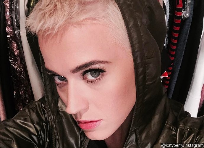 Katy Perry Debuts Brand New Platinum-Blonde Pixie Cut