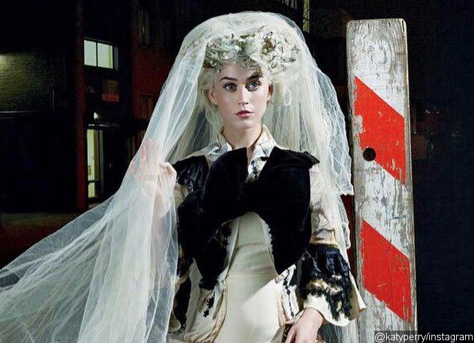 Katy Perry Dresses as a Bride for Vogue