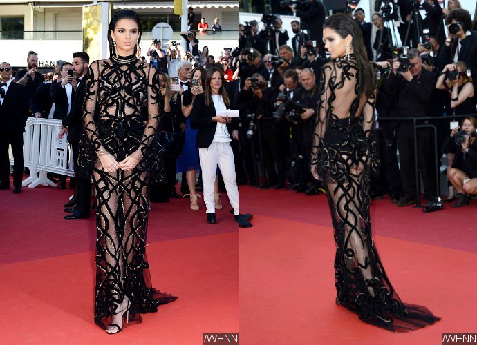 Kendall Jenner Flashes Boobs and Butt Cheeks in Sheer Dress at Cannes