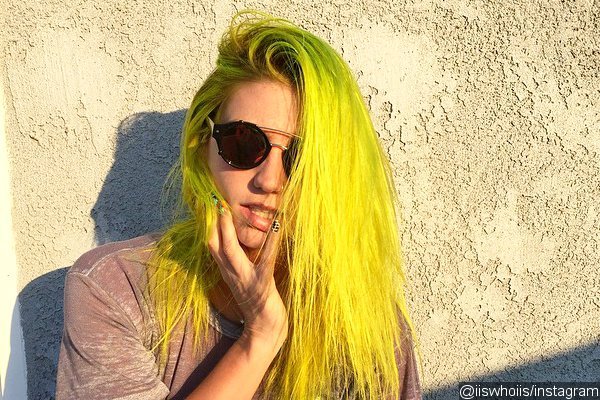 Kesha Dyes Her Hair 'Slimey' Green