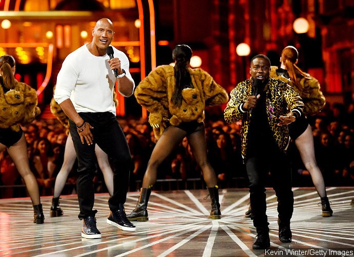 Kevin Hart and Dwayne Johnson Rap About Leo Getting 'F**ked by a Bear' at  MTV Movie Awards