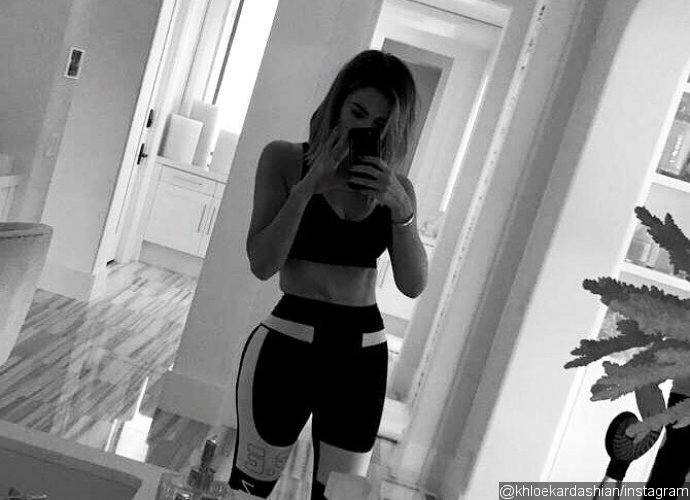Khloe Kardashian Accused of Photoshopping Her Workout Pic. See It Yourself!