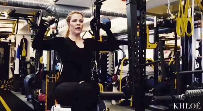 Khloe Kardashian Shares New Workout Tips Video While Lamar Odom Remains Hospitalized