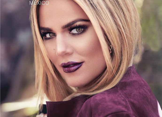 Khloe Kardashian Sizzles With Purple Lipstick on Glamour Mexico. See the Sexy Snaps!