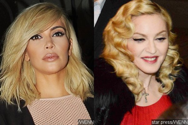 Kim Kardashian Admits Madonna Inspires Her Platinum Blond Makeover