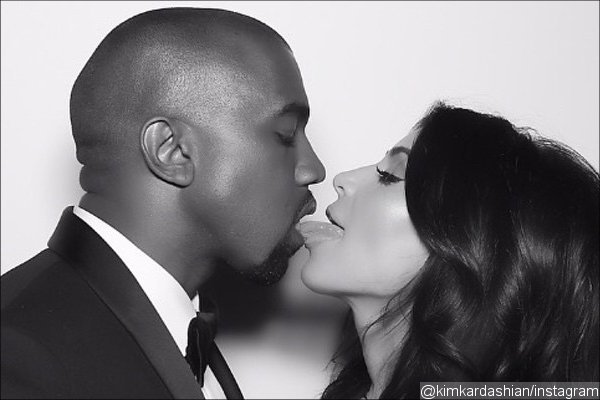 Kim Kardashian Celebrates First Anniversary With Tongue-Kiss Photo