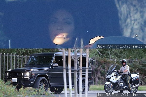 Kim Kardashian Gets Stopped by Cop After Visiting Bruce Jenner's House