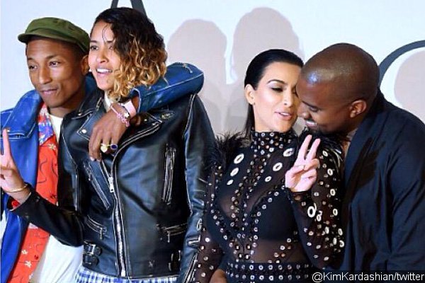 Kim Kardashian Thanks Pharrell and Wife for Helping When Her CFDA Dress Caught Fire
