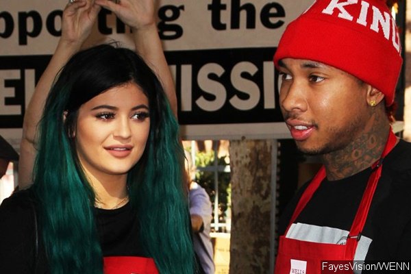 Kylie Jenner Hugs and Holds Hands With Tyga in Rare PDA Pictures