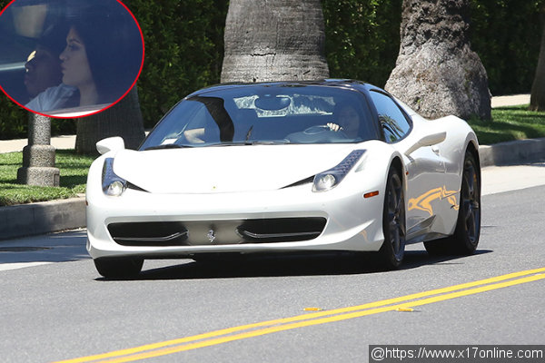 Kylie Jenner and Tyga Take Her New Ferrari for a Spin