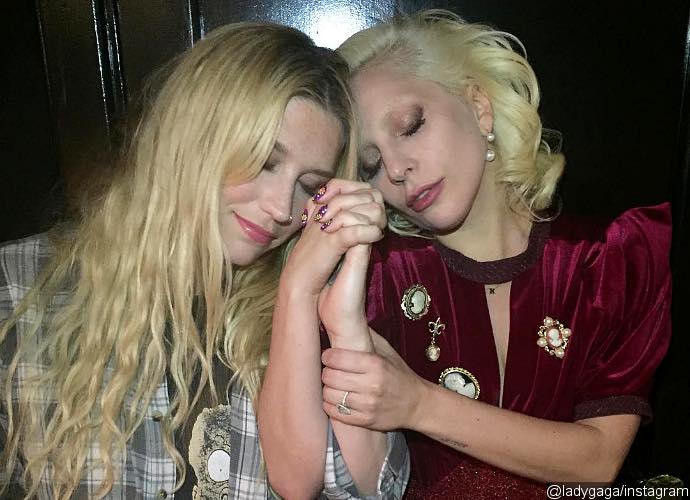 Lady GaGa Posts Sweet Picture and Video to Support Kesha