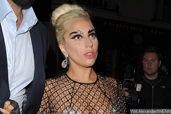 Lady GaGa Reveals Silver Pasties and Black Briefs in See-Through Dress