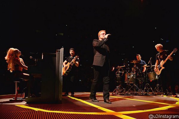 Video: Lady GaGa Sings With U2 at Band's New York Concert