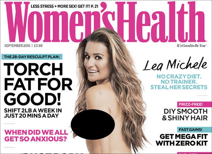 Lea Michele Goes Completely Nude for Women's Health