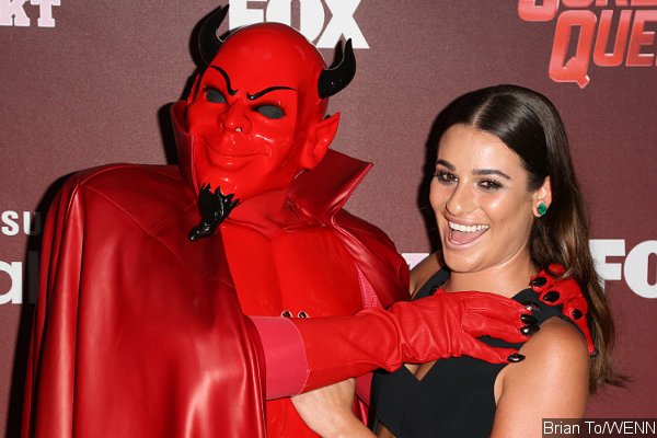 Lea Michele 'Strangled' by the Red Devil at 'Scream Queens' L.A. Premiere