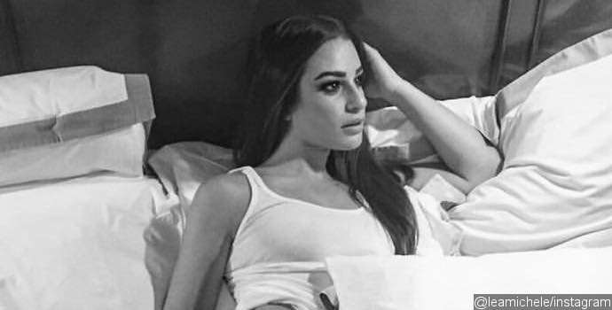 Lea Michele Strips Down to Panties in New Bed Photo